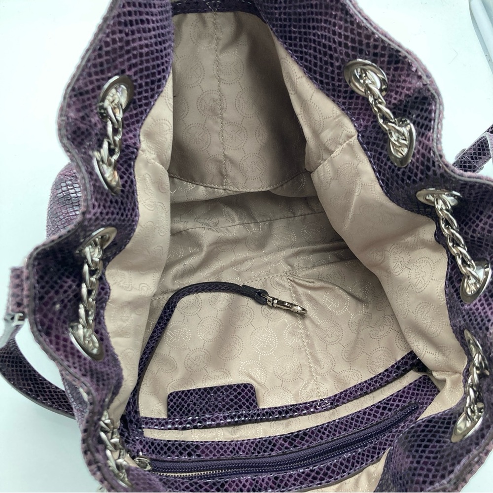 Michael Kors Jet Set Python Embossed Shoulder Bag - image 4